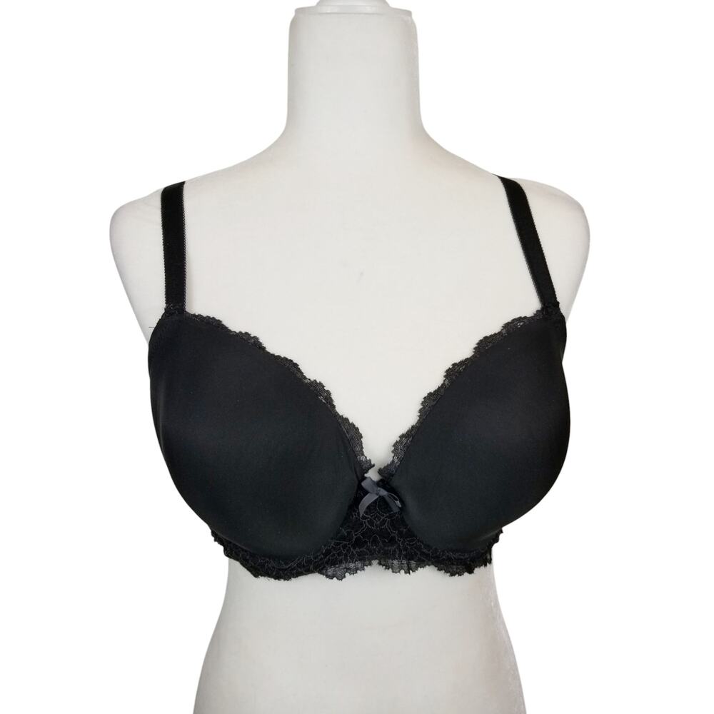 Victoria's Secret Dream Angels Lined Demi Demi Buste Double Black Lace Size 38D